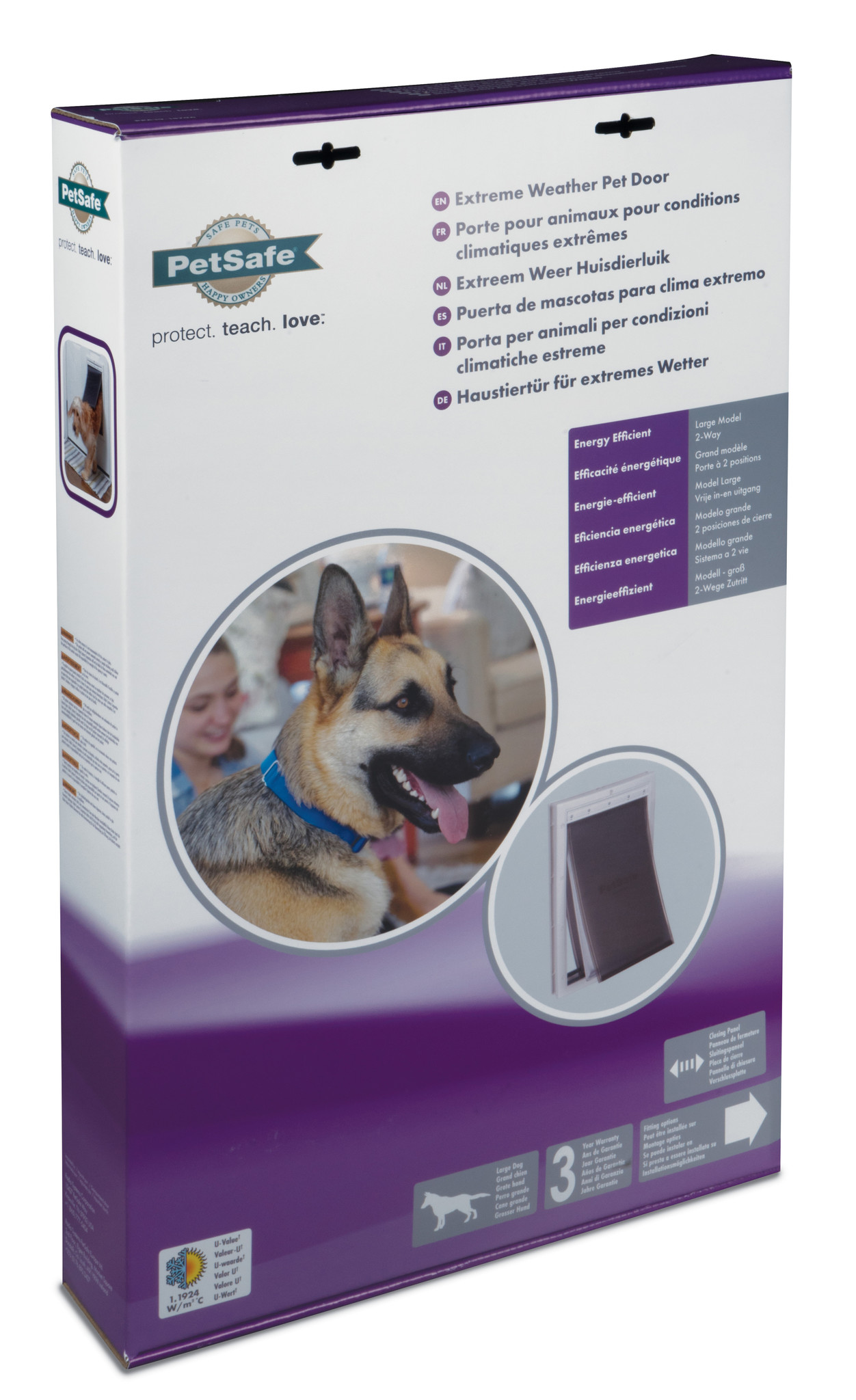 PetSafe huisdierenluik Extreme Weather Door Large – Voor extreme temperaturen