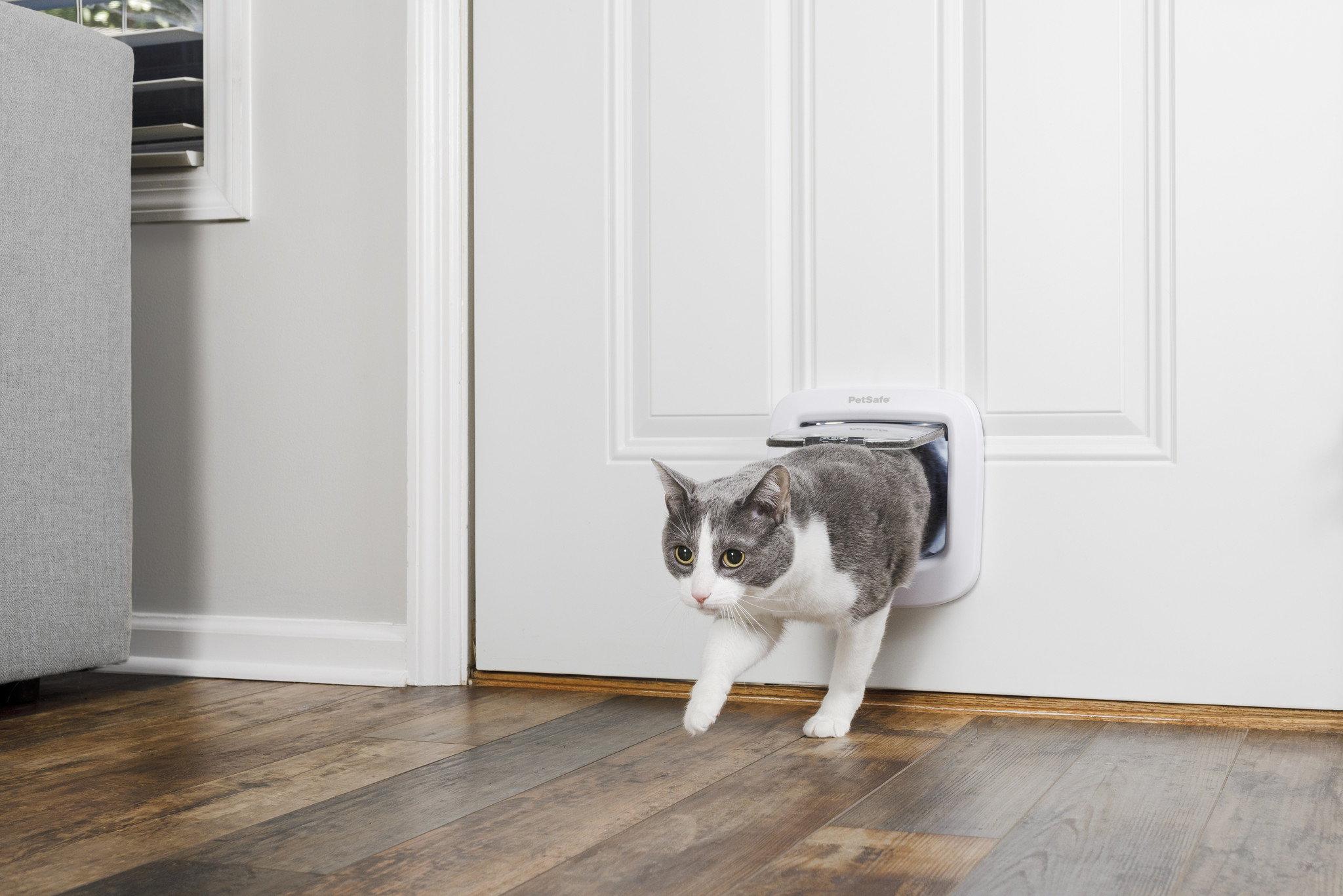 PetSafe Kattenluik Handmatig Wit – 4-standenvergrendeling
