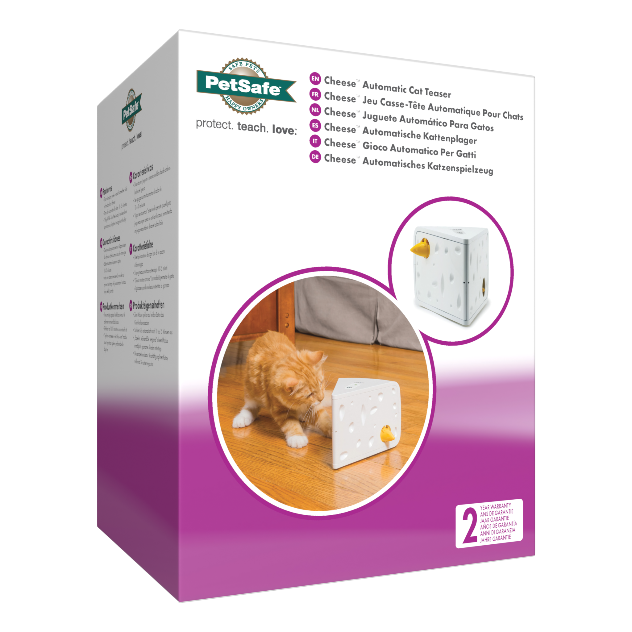 PetSafe Katten speelgoed Cheese™ Automatische Teaser – Spannend spelletje