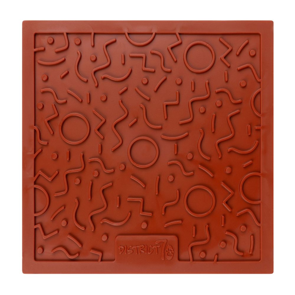 District 70 Leckmatte QUEST Terra 20×20 cm - Dunkelgrau, Merengue