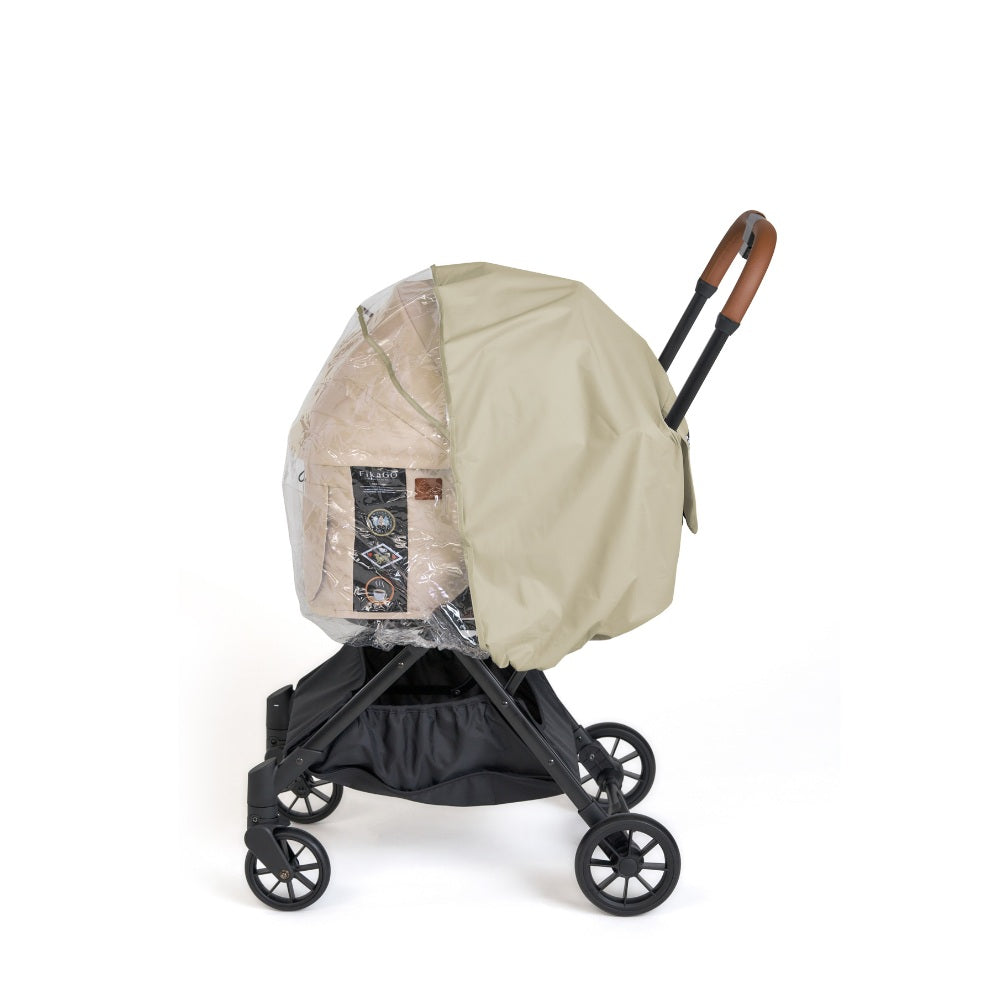 FikaGo Rain Cover regenhoes polyester PVC Medium Beige