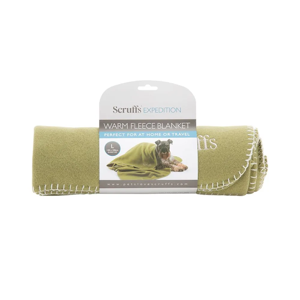 Scruffs Hondenbedekking Expedition Fleece Large 140×100 cm – Khaki Green