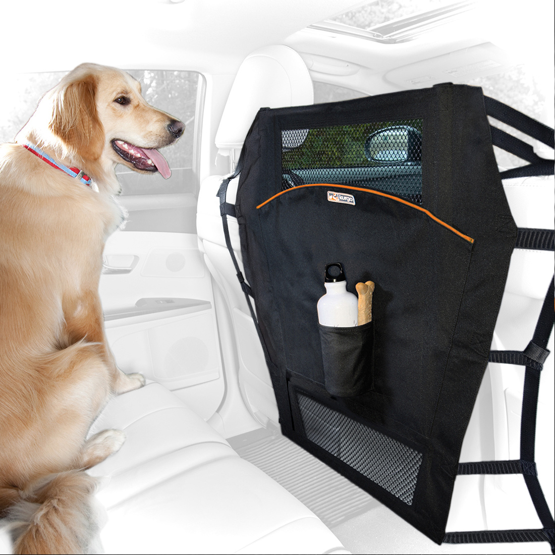 Kurgo honden auto barrière Backseat Barrier – voorkomt ongewenst voorin