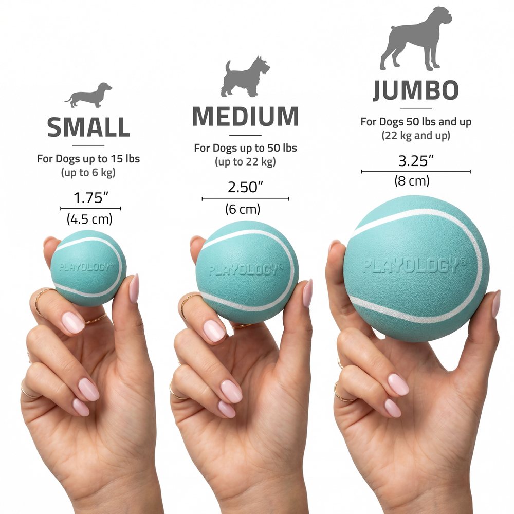 Playology Squeaky Chew Ball hondenbal met pieper