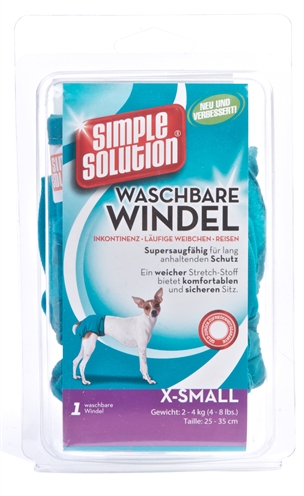 SIMPLE SOLUTION Luier Wasbaar XS 25×35 cm – Hondenluier