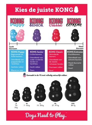 KONG hondenspeeltje KONG Extreme Zwart XXL 15,2×9,8 cm – Sterk Rubber