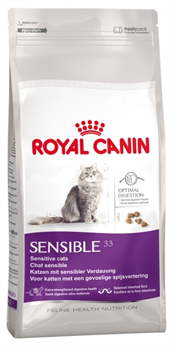 ROYAL CANIN Kattenvoer Sensible - Voor gevoelige spijsvertering, hoog verteerbaar (L.I.P.) - 10 kg