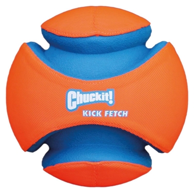 CHUCKIT Hondenbal Kick Fetch | Zeer stevig & duurzaam, drijft op water, makkelijk oppakbaar - 12,5 cm