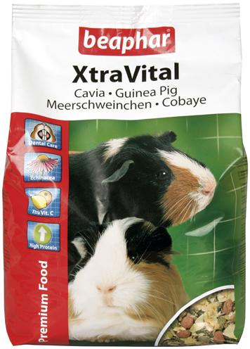 BEAPHAR XTRAVITAL CAVIA caviavoeding 1 KG – compleet voer voor cavia's