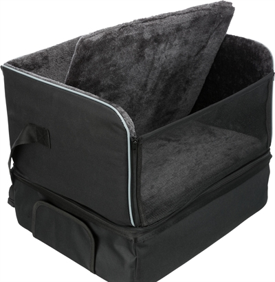 TRIXIE Autostoel Zwart voor Kleine Honden 45×38×37 cm – Nylon