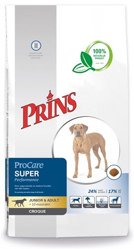 PRINS hondenvoer ProCare Croque Super Performance 10 kg – Actief & Gezond