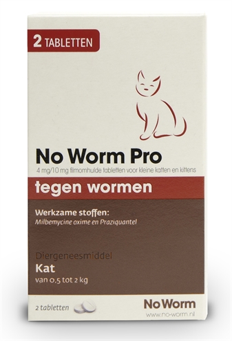 EXIL ontwormmiddel NO WORM PRO KITTEN 2 TBL – smakelijke tabletten