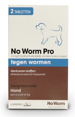 EXIL Hondenontwormmiddel No Worm Pro Puppy 2 TBL – Smakelijke tabletten