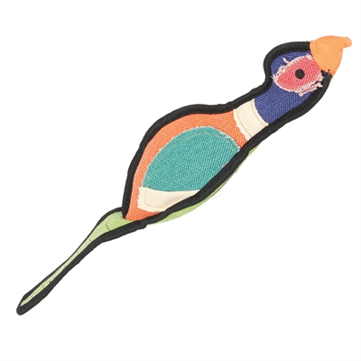 HAPPY PET honden speeltje Gaudy Game Fazant 52×9×9 cm – paars/oranje/groen/blauw/roze