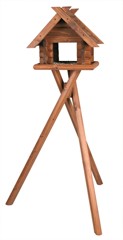 TRIXIE Natura Vogel Voederhuisje 47×40 cm – Hout 140 cm