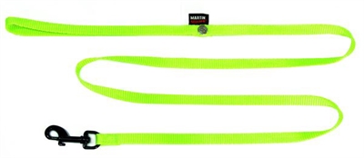 MARTIN hondenriem nylon groen 120×1 cm – comfortabele looplijn