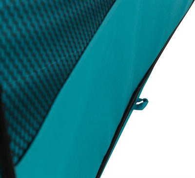 TRIXIE puppyren 130×130 cm – turquoise/grijs, opvouwbaar nylon