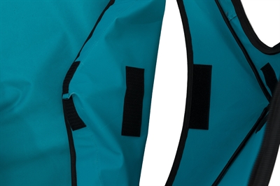 TRIXIE puppyren 130×130 cm – turquoise/grijs, opvouwbaar nylon