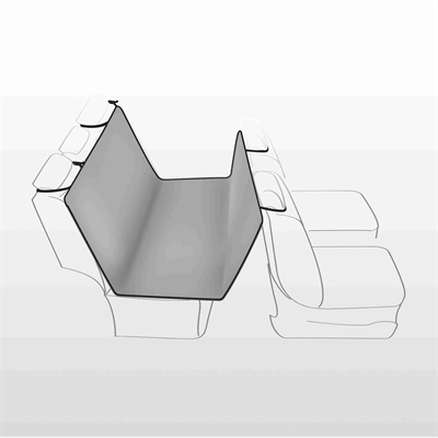 TRIXIE Auto-Hondendeken 4-Seasons Zwart 160×145 cm – Grijs
