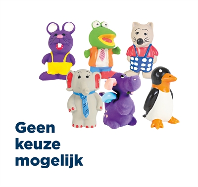TRIXIE Latex Figuren Honden Speeltje 6-9 cm – Assorti