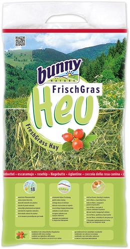 BUNNY NATURE Vers Gras Hooi met Rozenbottel 500 gr – aanvullend voor knaagdieren
