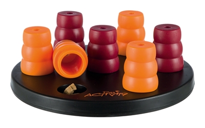 TRIXIE hondenbordspel Mini Solitaire 20×20 cm – zwart/oranje/rood