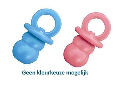 KONG Puppy Binkie Assorti Small 6,5×6,5 cm – Roze of Lichtblauw