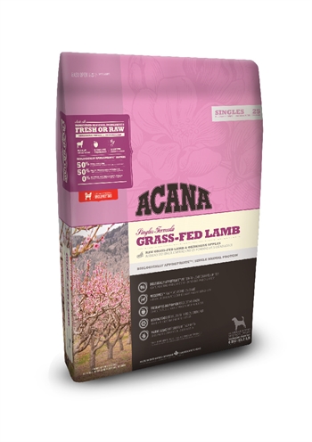 ACANA Hundefutter Singles grasgefüttertes Lamm 17 kg – Reich an Lammfleisch