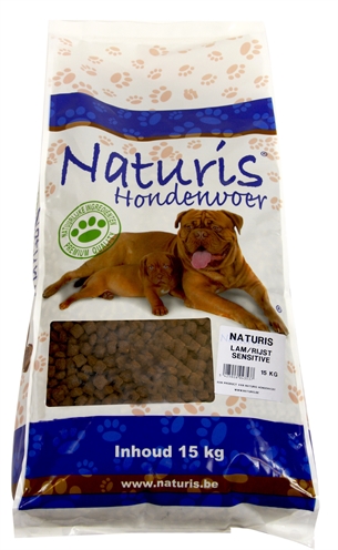 NATURIS Hondenbrokken Lam/Rijst Sensitive 15 kg – Voor gevoelige honden