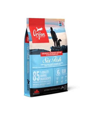 ORIJEN hondenvoeding Whole Prey 6 Fish 11,4 kg – natuurlijke visvoer