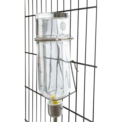 TRIXIE Drinkfles Glas 125 ml 9×5×24,5 cm – voor Knaagdieren
