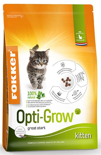 FOKKER Kat Opti-Grow 2,5 kg – Premium kittens voeding met gevogelte