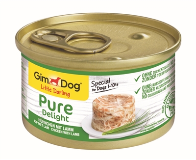 GIMDOG Hundefutter Little Darling Huhn/Lamm 12x85 gr - Glutenfrei