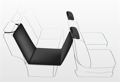 TRIXIE Autodeken Katoen/Polyester Zwart 160×145 cm – Hondendeken