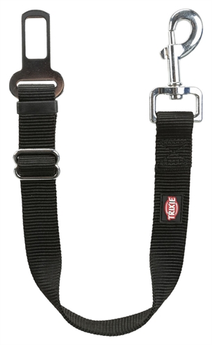 TRIXIE Hondentuig Auto inclusief gordel - extra gevoerd & traploos verstelbaar - Zwart - 70-90 cm