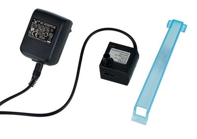 TRIXIE Drinkfontein Bubble Stream – Circulerend zuurstofrijk water | Actief koolfilter +2 reserve | Stil USB-pomp - Blauw/wit - 3 L