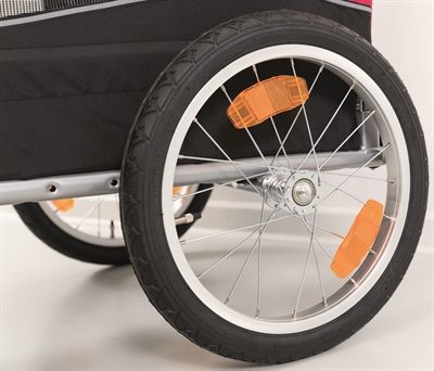 TRIXIE Hondenfietskar 75x63x68 cm Stevig & weerbestendig met ventilatie - Zwart/Rood - Max 22 kg