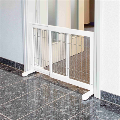 TRIXIE Afsluithek Uitsch. 65-108×61 cm – Wit voor Honden