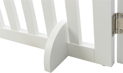 TRIXIE Hondenhek 3-panelen | Verstelbaar & inklapbaar - Wit - 82–124×61 cm