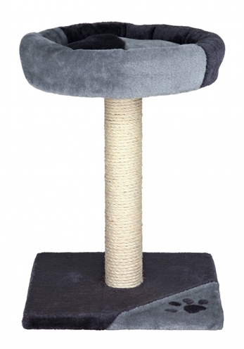 TRIXIE Krabpaal Tarifa Grijs/Zwart 35×35×52 cm – Pluche en Sisal