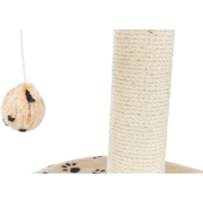 TRIXIE Krabpaal Toledo Beige 39×39×61 cm – Pluche & Sisal