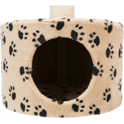 TRIXIE Krabpaal Toledo Beige 39×39×61 cm – Pluche & Sisal