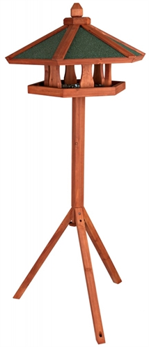 TRIXIE Futterhäuschen 65×46 cm - Braun mit Ständer