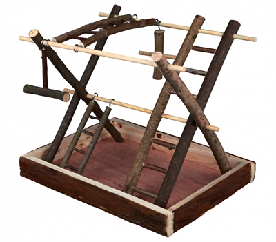 TRIXIE Speelplaats Natural Living 35×27 cm – Bruin hout