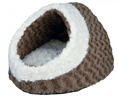 TRIXIE Katzenkorb Iglo Kaline 35×26×41 cm – Taupe/Creme