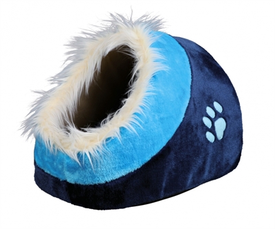 TRIXIE Kattenmand Iglo Minou Donkerblauw 35×26 cm – Zacht Pluche