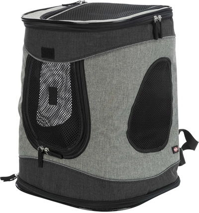 TRIXIE Hondentas Timon 34×30×44 cm – Zwart/Grijs