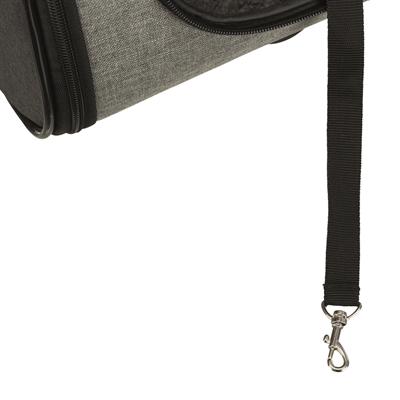 TRIXIE Reismand Trolley Zwart/Lichtgrijs 67×34×43 cm – Op wielen