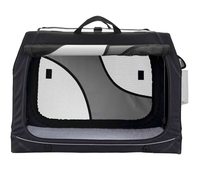 TRIXIE Hondenreismand Vario Dubbel 91×60 cm – Zwart/Grijs