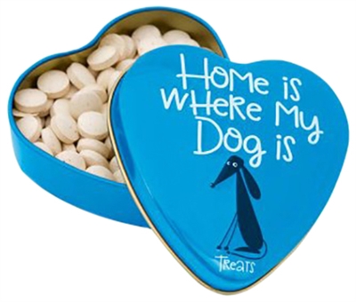 SANAL Hondensnoepjes Hartenblik Home Is Where My Dog Is - Met vitaminen & mineralen - 60 g